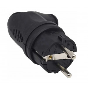 ВИЛКА С РУЧКОЙ КАУЧУК AM-K07 2P+PE 16A 2, ВИЛКА С РУЧКОЙ КАУЧУК AM-K07 2P+PE 16A 220В IP44 (ANDELI)