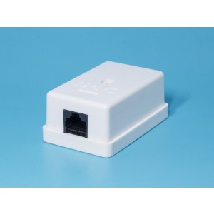 TJC-5U-W, Розетка RJ-45 кат. 5е, универсальная, белая