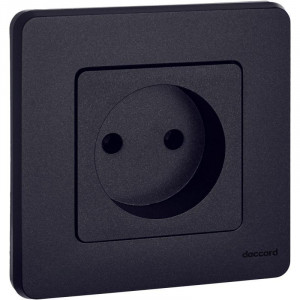 Розетка 1-м СП Inspiria 16А IP20 250В 2P механизм антрацит Leg 673713