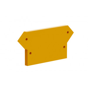 Торцевая крышка 210112, Торцевая крышка, для клемм TA10, цвет: оранжевый