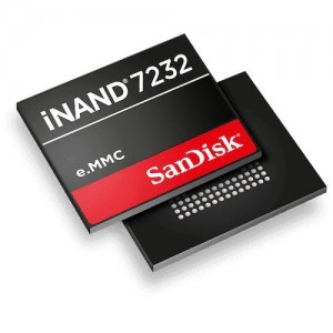 SDINADF4-128G-H, eMMC 128GB iNAND 7232 eMMC 5.1 WD/SD