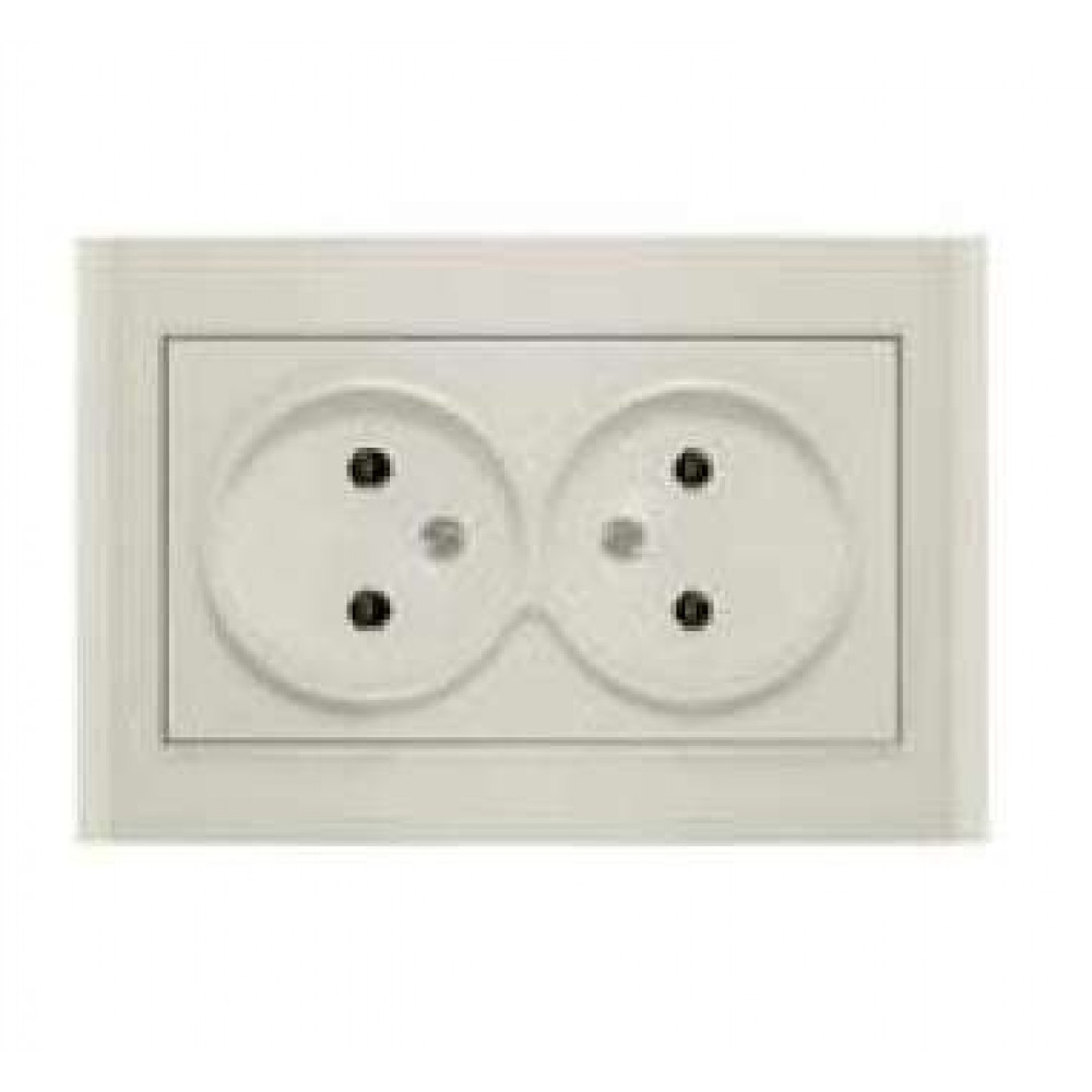 Изображение товара Розетка 2-м СП Бриллиант 16А IP20 UNIVersal