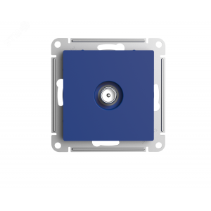 ATLASDESIGN TV РОЗЕТКА оконечная 1DB, механизм, АКВАМАРИН ATN001191