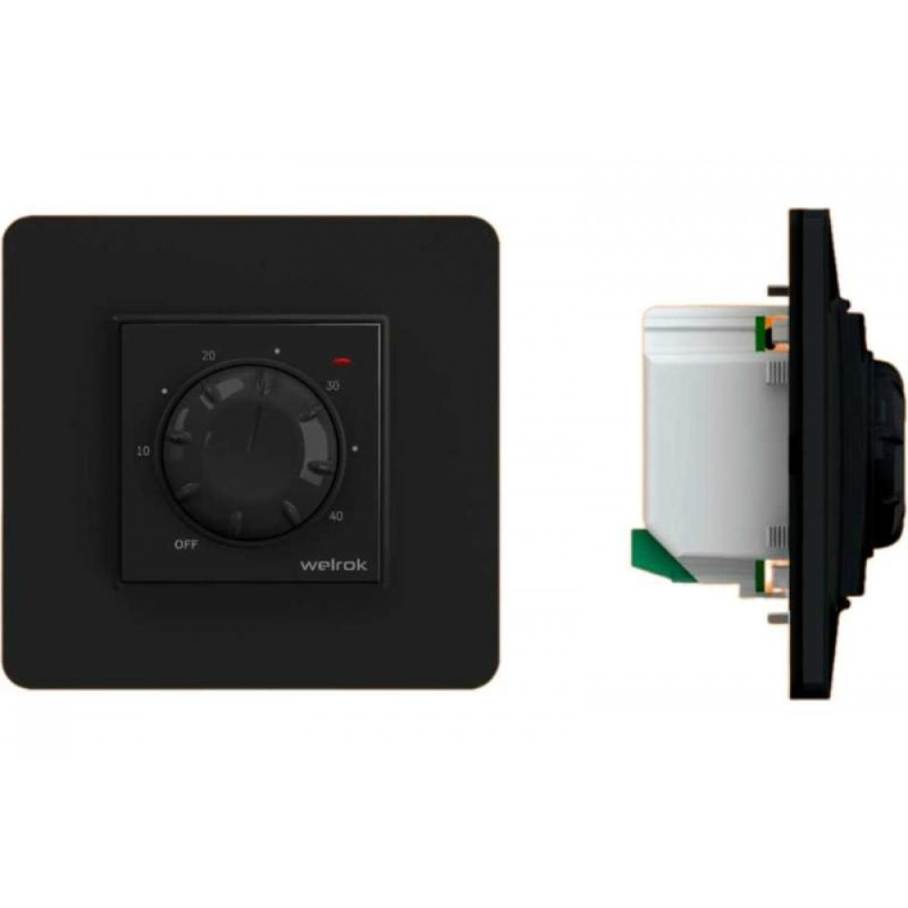 Изображение товара Терморегулятор для теплого пола Welrok RTP BK 4660251140557 надежное управление температурой