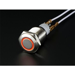 559, Принадлежности Adafruit  Metal Pushbutton w/ Red LED ring