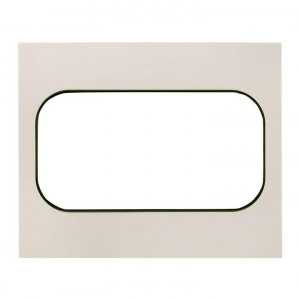 Рамка для розетки 2-м Стокгольм бел. с линией цвета черн. PROxima EYM-G-303-20