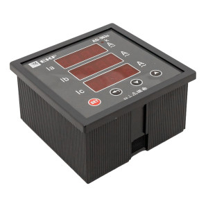 Амперметр AD-963s цифровой на панель 96x96 (квадратный вырез) трехфазный в коротком корпусе EKF PROxima AD-963s