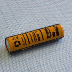 Аккумулятор 14х50мм ICR14500С, Аккумулятор литий-ионный (Li-Ion)