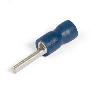 Наконечник кабельный штыревой круглый изолированный НШКИ 2.5-12 серия ПРОФИ, Наконечник кабельный штыревой круглый изолированный с ПВХ манжетой, сечение 1.0-2.5 мм2