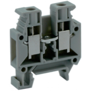 Проходная клемма (MINI) UKJ-4M, Проходная клемма, MINI, боковой подвод кабеля, 2 точки подключения, тип фиксации провода: винтовой, номинальное сечение: 4 мм кв., 41A, 500V, ширина: 6,2 мм, цвет: серый, тип монтажа: DIN15