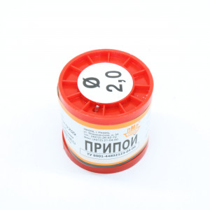 ПОМ 3 ПРВ D=2.0мм 200гр., Припой проволочный оловянно-медный ПОМ-3 2.0мм 200гр. катушка