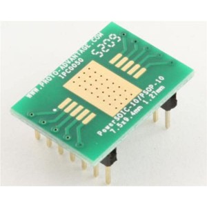IPC0050, Панели и адаптеры PowerSOIC-10 to DIP-14 SMT Adapter