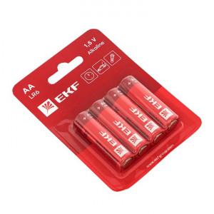 Алкалиновая батарейка типа АА(LR6) блистер 4шт. LR6-BL4