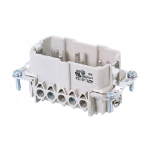 Вилочная контактная вставка 70.410.0340.0, Вилочная контактная вставка, винтовая фиксация, 3/2 полюса + PE типоразмер 10B, 400/690V, 16A, сечение обслуживаемых проводников 0,5-2,5 мм кв, тип покрытия контактов: олово,