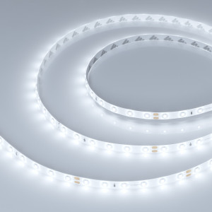 Лента герметичная RTW-SE-A60-8mm 24V White6000 (7.2 W/m, IP65, 2835, 5m) 020522(2), Светодиодная лента RTW-SE-A60, герметичная (SE-силиконовый верхний слой). Светодиоды 2835, 60 шт/м (300 шт на 5 м), белая плата, ширина 8 мм, скотч 3M. Цвет БЕЛЫЙ 6000 K, цветопередача CRI>85, угол 120°. Питание 24V, мощность 7.2 Вт/м (36 Вт на 5 м). Разм