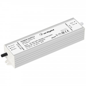 Блок питания ARPV-12060-B (12V, 5.0A, 60W) 020006(1), Источник напряжения с гальванической развязкой для светодиодных изделий. Входное напряжение 200-240 VAC. Выходные параметры: 12 В, 5 А, 60 Вт. Встроенный PFC >0,5. Герметичный алюминиевый корпус IP 67. Рабочая температура -25…+50C?. Габаритные размеры дли