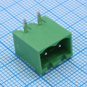 2EGTRC-5.0-02P-14-100, Разъемный клеммный блок на плату, 2 контакта. Серия 2EGTRC-5.0