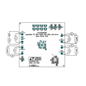 DC1121A, Средства разработки интегральных схем (ИС) управления питанием LTC3524EUF Five Output Power Supply and LED Driver for Small to Med TFT-LCDs
