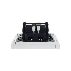 FORTE&PIANO Выключатель 1-клавишный проходной с индикацией 10А FP204 белый IEK FP-V12-1-10-1-K01