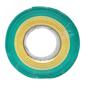 Термоусаживаемая трубка ТУТ нг 60/30 жел-зел рулон PROxima tut-60-yg