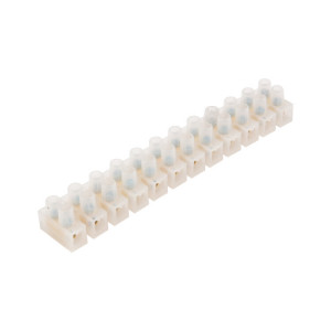 Клеммная колодка винтовая КВ-12 (4-12мм), 16 A, полиэтилен белый (ЗВИ)