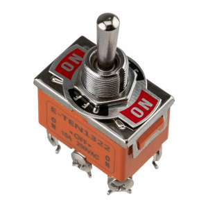Тумблер 250В 15А (6c) ON-OFF-ON 2п (KN-203) (инд. упак.) 36-4132-1