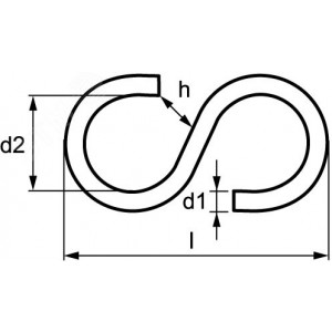 Крюк S-образный CM610020