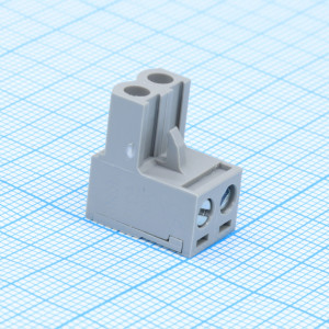 2EDGK-5.0-02P-11-00AH, Разъемный клеммный блок, 2 контакта. Серия 2EDGK-5.0