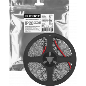 Лента светодиодная 14.4Вт/м 24В 3000К IP20 60 LED/м OLS-5050 5м 35209