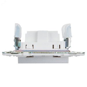 SKANDY Розетка без заземления без защитных шторок 10А SK-R02S серебряный IEK SK-R10-10-K23