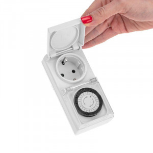 Розетка с механическим таймером в защитном корпусе RX-23 IP44 11-6003