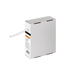 Термоусаживаемая трубка ТУТнг 8/4 белая в коробке (10 м/упак) SQ0518-0415