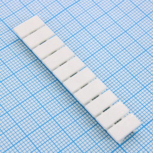 GTZB5-10-WH-00, Маркировочные шильдики для клемм WS…, DC…, PC…, сечением 2,5 мм кв., центральная, 10 шильдиков, чистая, размер шильдика: 4,55х10,7 мм, цвет белый