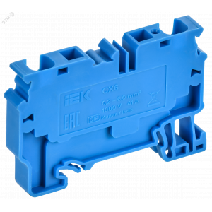 ARMAFIX Клемма пружинная CX6 BU 6мм2 проходная синяя IEK AF-CT40-00-K07-006