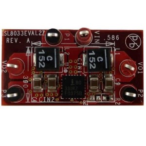 ISL8033DEMO1Z, Средства разработки интегральных схем (ИС) управления питанием ISL8033 DEMO BOARD 1 - BUCK REGULATOR - 24 Pin QFN RoHS COM