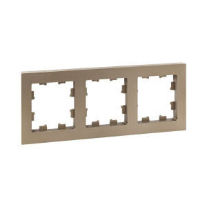 3 - местная рамка, шампань, пластик Эпика EKF UP1-FPC-03