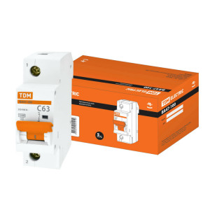 Автоматический выключатель ВА47-100 1Р 63А 10кА х-ка С SQ0207-0053