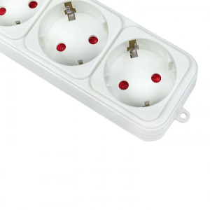 Сетевой фильтр 6*5м 10А/2,2кВт с выкл. c/з ПВС 3х0,75 Блокбастер PROxima UFP10-375-6-05