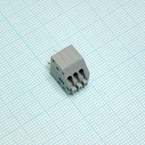 DG250-2.5-03P-11-00A(H), Нажимной безвинтовой клеммный блок на 3 контакта. Зажим типа торцевой контакт. Серия DG250-2.5