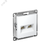 Розетка компьютерная 2-м AtlasDesign RJ45 кат.5E механизм бел. SE ATN000185