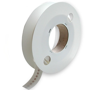 brd622111, THT-209-7423-10 этикетки материал В-7423, белый матовый полиэстер, размер 6.35х6.35мм, 10 000 шт. в рул.