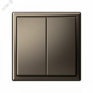 ARTGALLERY 2-клавишный ВЫКЛЮЧАТЕЛЬ, 10АХ, механизм, быстрозажимные клеммы, МОККО GAL000651S