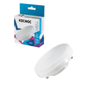 Лампа светодиодная 10Вт GX53 4500К 220В Lksm_LED10wGX5345C
