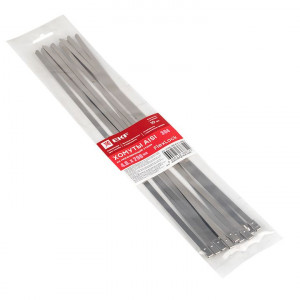 Хомут AISI 304 из нержавеющей стали, 4.6x290 (10 шт.) FlexLock PROxima plc-fl-tss-304-4.6x290-r