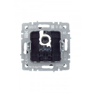 Розетка компьютерная СП RJ45 кат.5E BRITE РК10-БрТБ бронза IEK BR-K10-1-K45