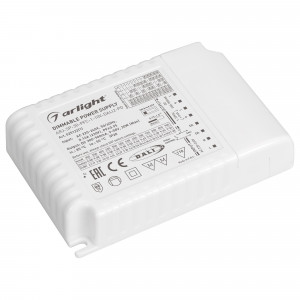 Блок питания ARJ-SP-30-PFC-1-10V-DALI2-PD (30W, 18-90V, 0.2-0.55A) 036286, Поставка под заказ от 180 шт. Диммируемый источник тока по протоколу DALI 2.0 (диапазон 0-100%) и 1-10V (диапазон 2%-100%) с гальванической развязкой для светильников и мощных светодиодов. Входное напряжение 220-240 VAC. Выходные параметры: 18-90 В, 0.2-0