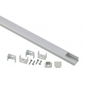 Комплект с накладным анодир. профилем CAB261 16х12мм 2м 1612 Эра Б0039462