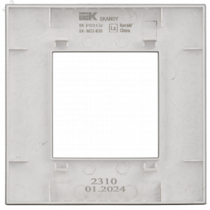 SKANDY Рамка 1-местная SK-F01Gr серый IEK SK-M12-K03