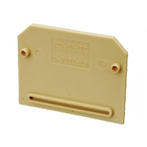 Боковая крышка G-JUT2-2.5, Крышка боковая, для клемм JUT2-2.5, цвет: бежевый