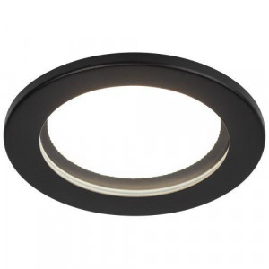 Светильник KL95 SBK под лампу GX53 IP44 влагозащищенный встраиваемый черн. Б0055812